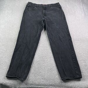 Vintage Old Navy Jeans Mens 38x32 Black Loose Baggy Denim Skater Y2K Workwear